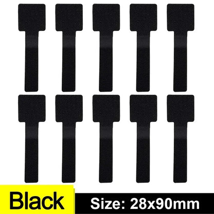 Reusable Self-Adhesive Cable Organizer Straps – Desk Wire & Cord Management