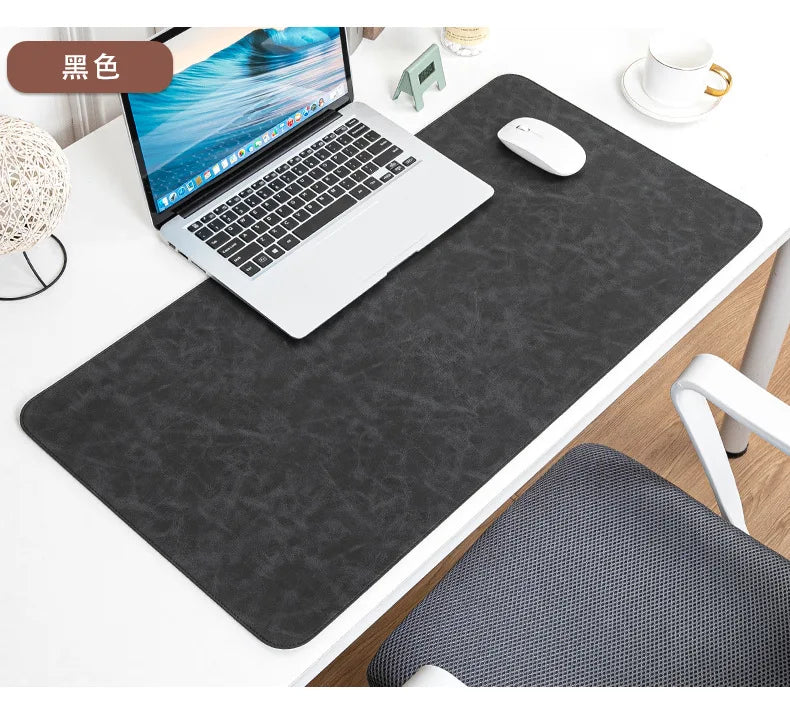 Waterproof PU Desk Pad – Large Non-Slip Mouse & Keyboard Mat, Easy to Clean