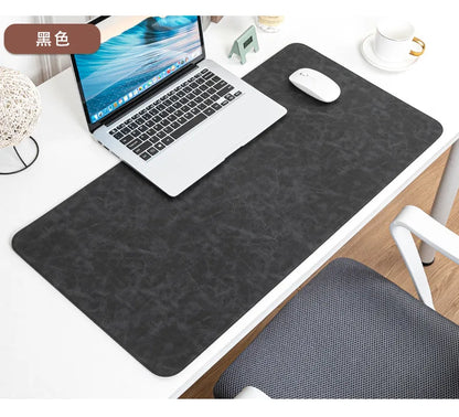 Waterproof PU Desk Pad – Large Non-Slip Mouse & Keyboard Mat, Easy to Clean