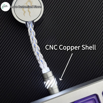 Magnetic axis keyboard cable Supports Dual 8k Magnetic Control lighting 1-to-2 TYPE-C  mechanical keyboard cable USB - TYPE C