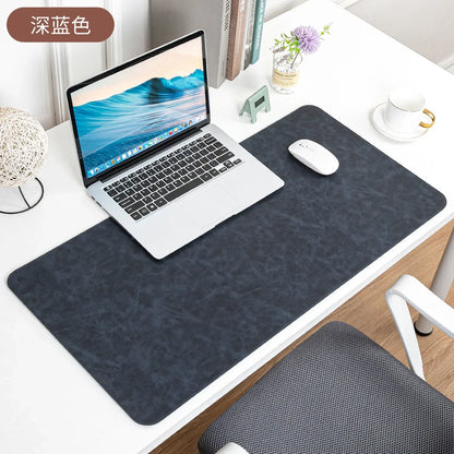 Waterproof PU Desk Pad – Large Non-Slip Mouse & Keyboard Mat, Easy to Clean