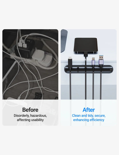 Adhesive Cable Holder Clips – Desktop & Nightstand Cord Organizer