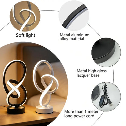 Simple LED Desk Lamp – USB Powered, 3-Color Adjustable Brightness for Home & Office