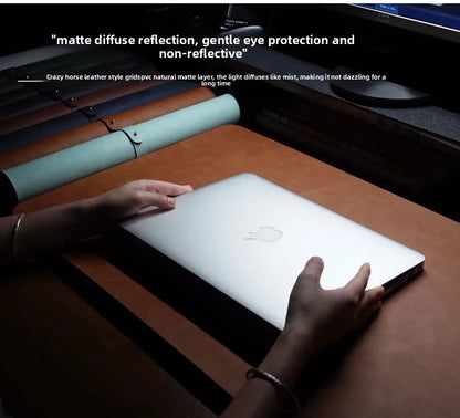 Waterproof PU Desk Mat Set – Large Non-Slip Mouse & Keyboard Pads with Wrist Rest