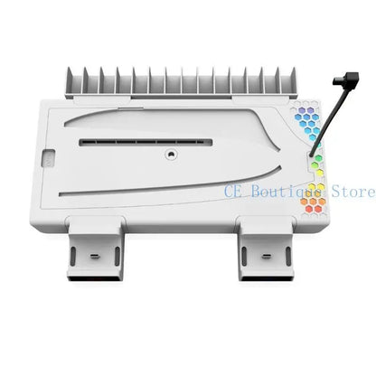 652F Cooling Fan with Controller Charging Plug LED Cooling Fan For Game Console