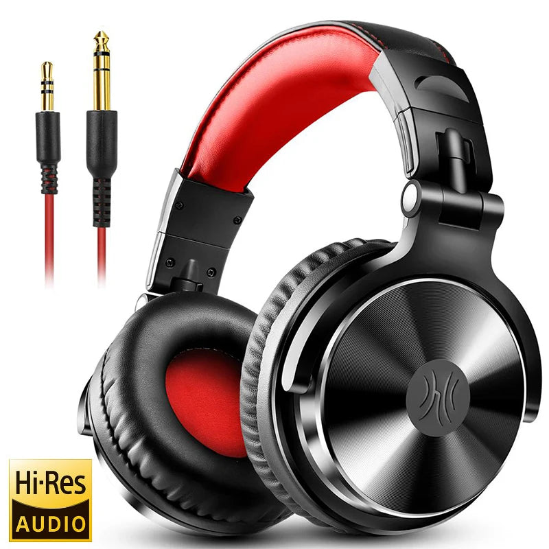 OneOdio Wired Professional Studio Headphones – DJ Over-Ear with Mic, Hi-Res