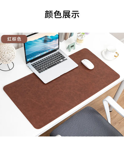 Waterproof PU Desk Pad – Large Non-Slip Mouse & Keyboard Mat, Easy to Clean