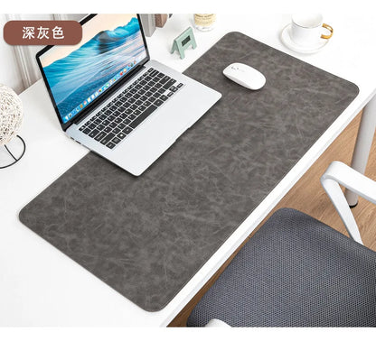 Waterproof PU Desk Pad – Large Non-Slip Mouse & Keyboard Mat, Easy to Clean