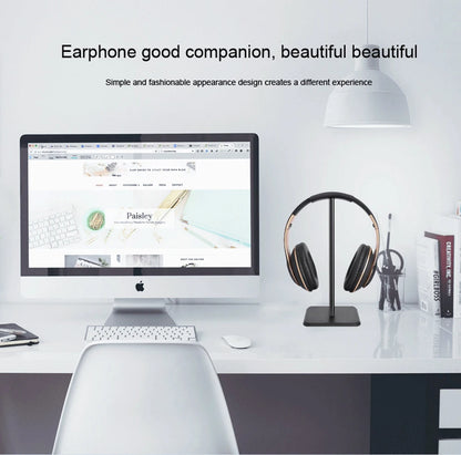 Universal Aluminum Headphone Stand – Flexible Metal Headset Holder