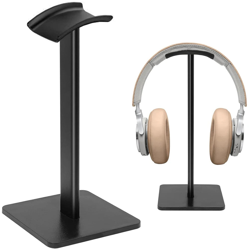 Universal Aluminum Headphone Stand – Flexible Metal Headset Holder