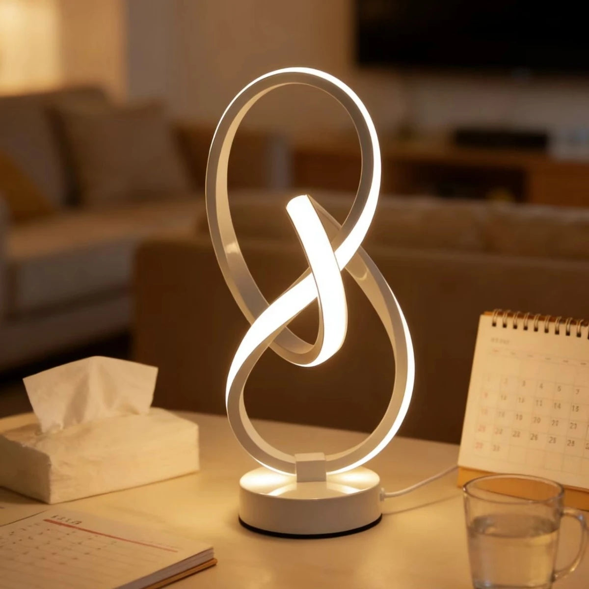 Simple LED Desk Lamp – USB Powered, 3-Color Adjustable Brightness for Home & Office