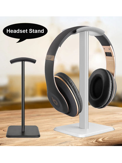 Universal Aluminum Headphone Stand – Flexible Metal Headset Holder