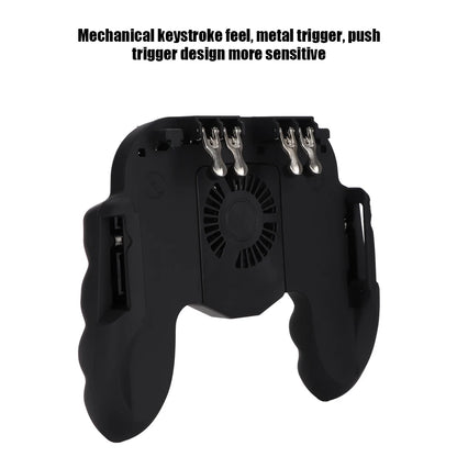 Mobile Gaming Handle Gamepad for phones 4.7-7.0inch Game Controller Heat Dissipation Gamepad Power Handle with Cooling Fan
