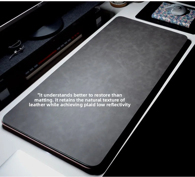 Waterproof PU Desk Mat Set – Large Non-Slip Mouse & Keyboard Pads with Wrist Rest