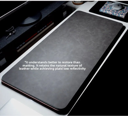 Waterproof PU Desk Mat Set – Large Non-Slip Mouse & Keyboard Pads with Wrist Rest