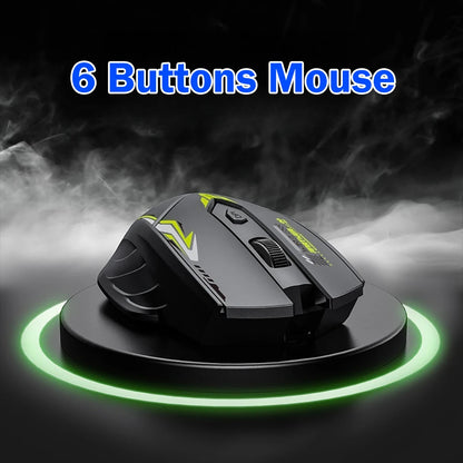 Bluetooth 5.4 Dual-Mode Wireless Mouse – Rechargeable, Silent, 6-Button