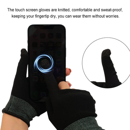 Sweat-Proof Game Gloves Luminous Finger Sleeve Breathable Finger Cots Cover Sensitive Mobile Touch Glove for PUBG Phone Games