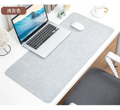Waterproof PU Desk Pad – Large Non-Slip Mouse & Keyboard Mat, Easy to Clean
