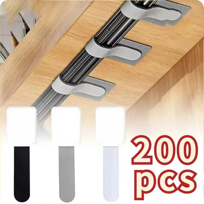 Reusable Self-Adhesive Cable Organizer Straps – Desk Wire & Cord Management