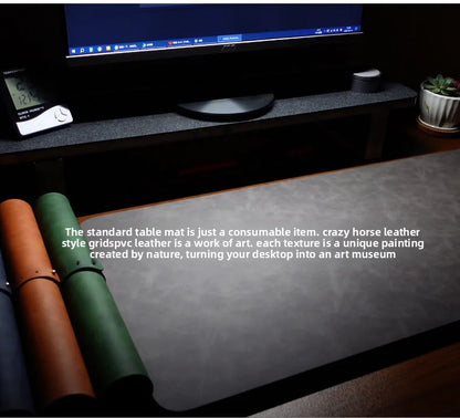 Waterproof PU Desk Mat Set – Large Non-Slip Mouse & Keyboard Pads with Wrist Rest